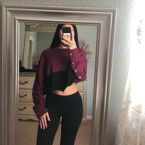 PINK crop sweater 🥀